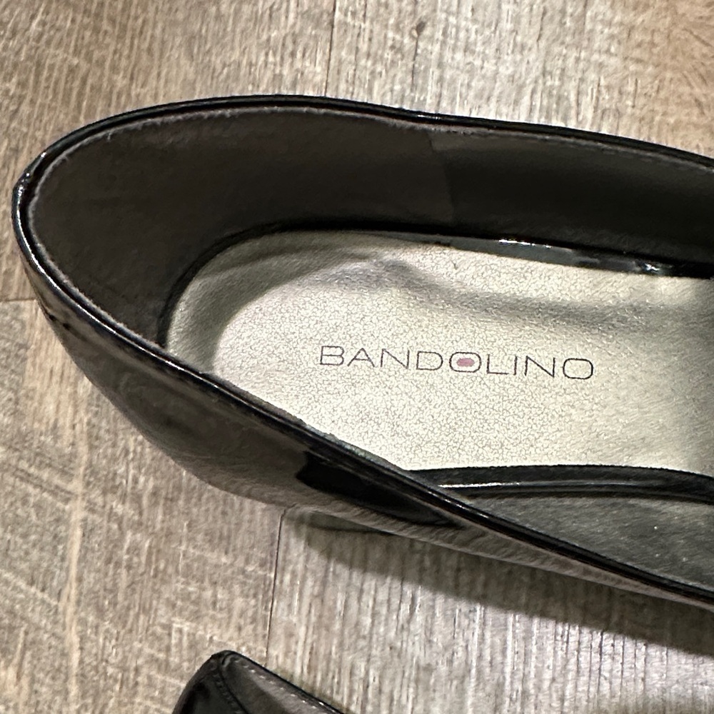 Bandolino Black Patent faux leather heeled Mary Jane Shoes size 7.5 - Picture 4 of 10